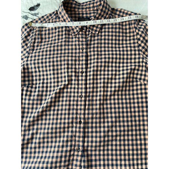 Pendleton Womens XL Navy & orange Checkered Button-Up Shirt - Picture 8 of 9